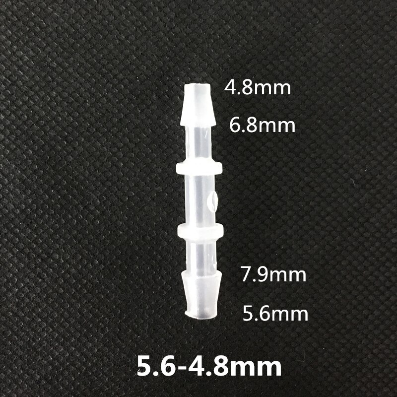5.6-4.8mm 플라스틱 호스 감속기 커넥터